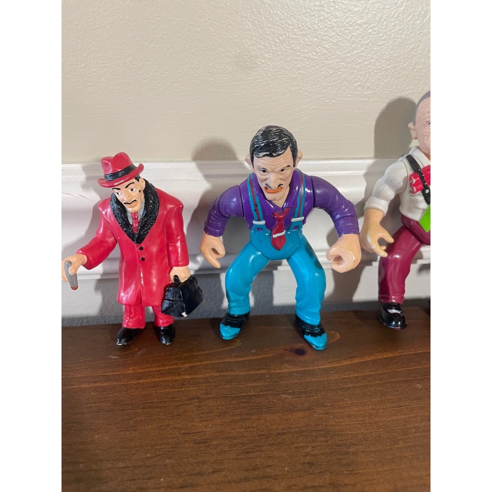 Vintage 1990 Playmates Dick Tracy Action Figure Lot The Brow Mumbles Influence - Picture 3 of 3
